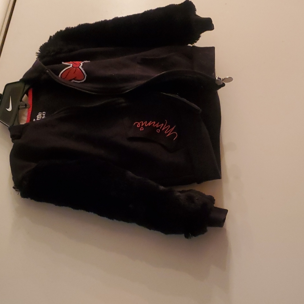 Minnie Black Fur Jacket